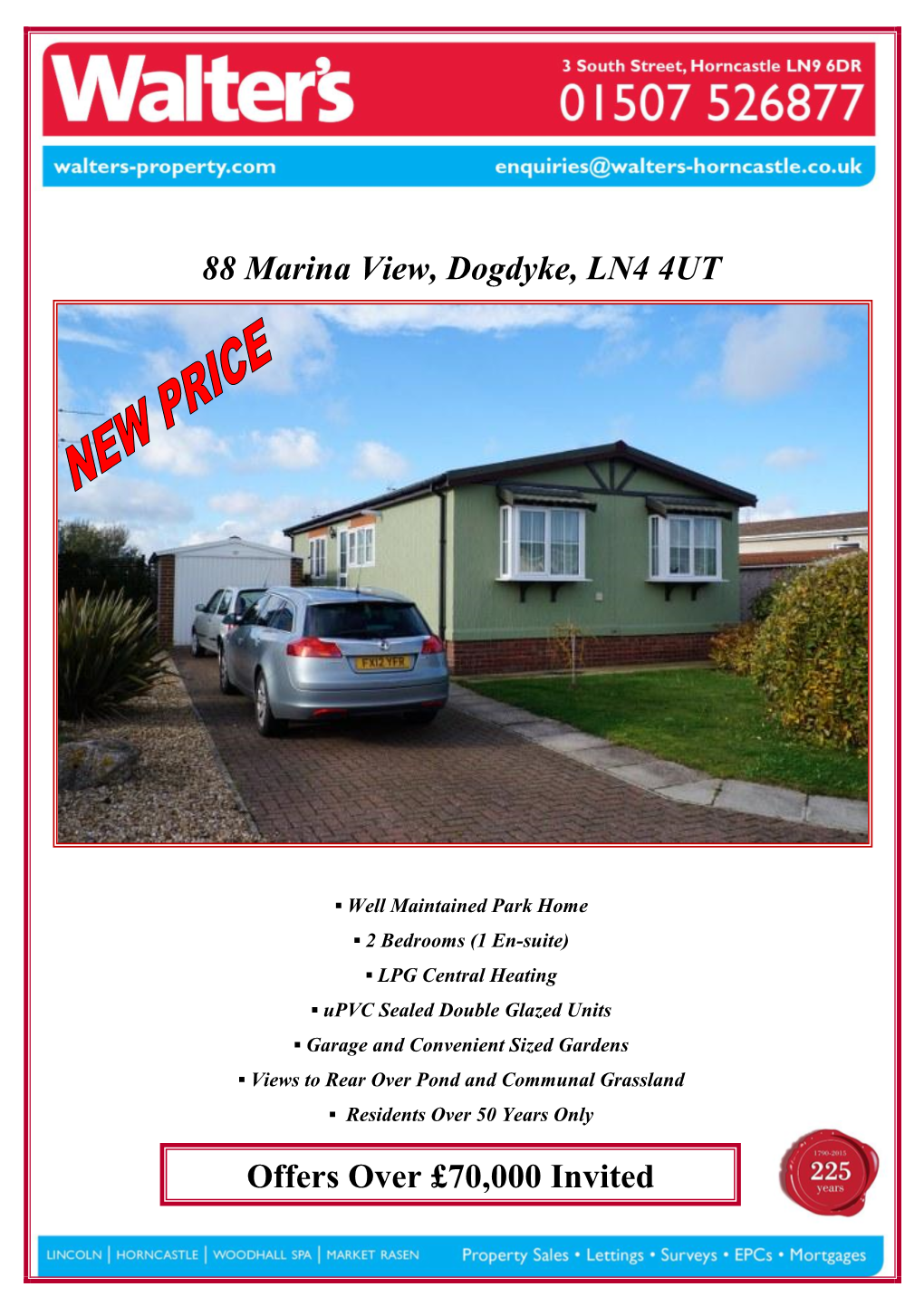 88 Marina View, Dogdyke, LN4 4UT Offers Over £70,000 Invited
