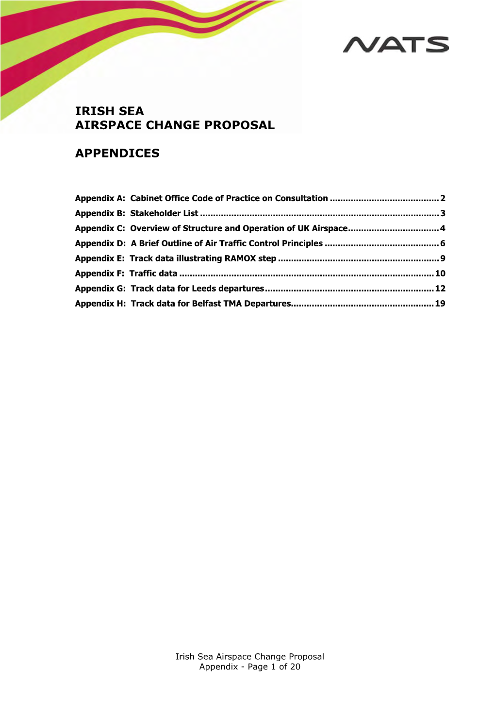 Irish Sea Airspace Change Proposal Appendices