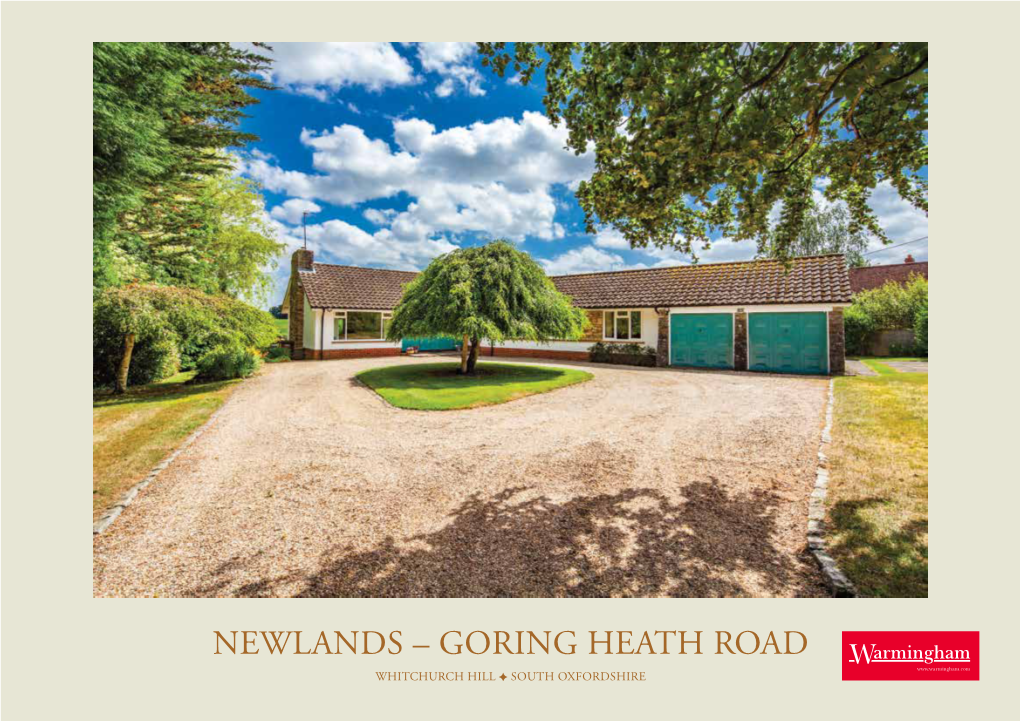 Newlands – Goring Heath Road Whitchurch Hill  South Oxfordshire