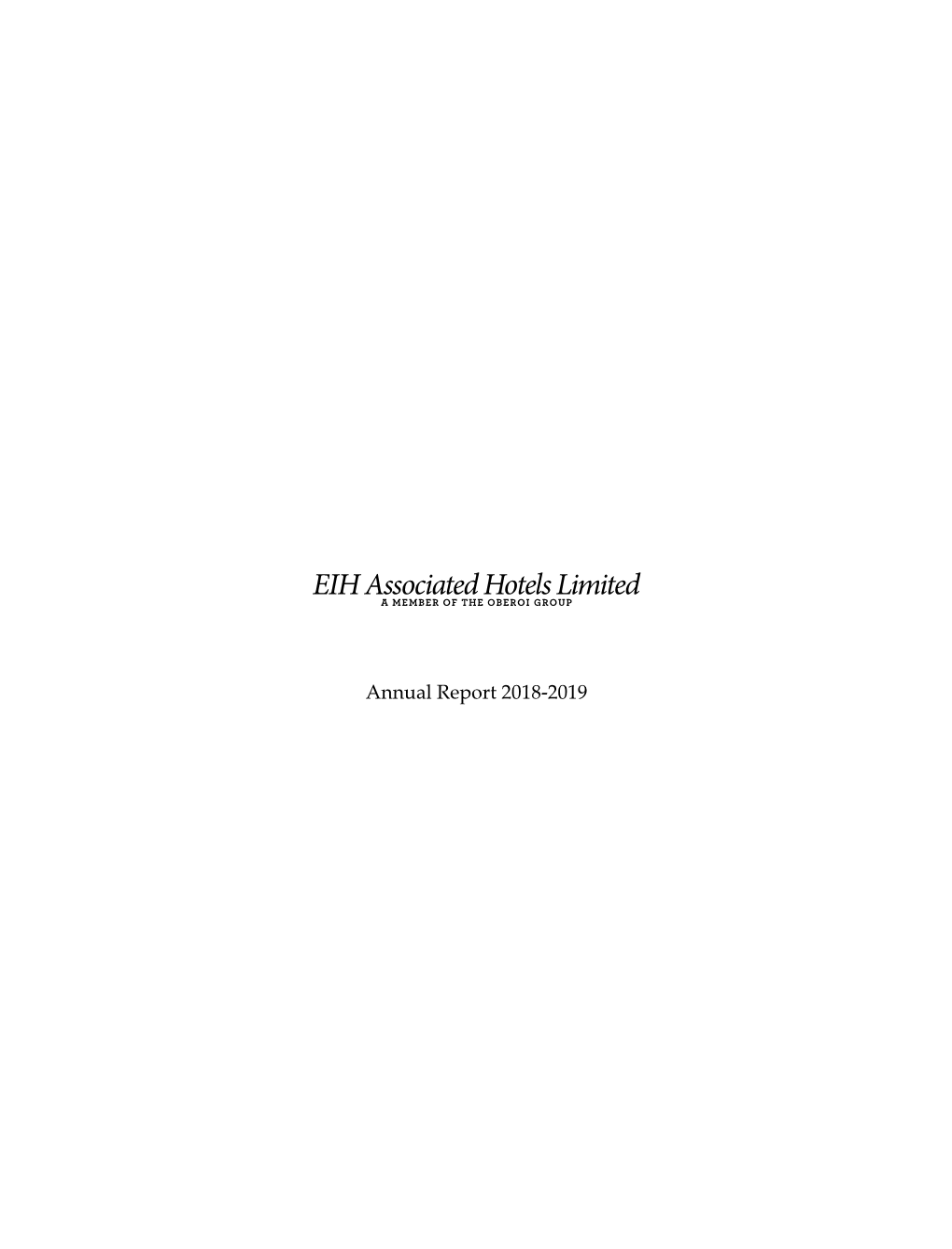 EIH Associated Annual Report 2018-2019