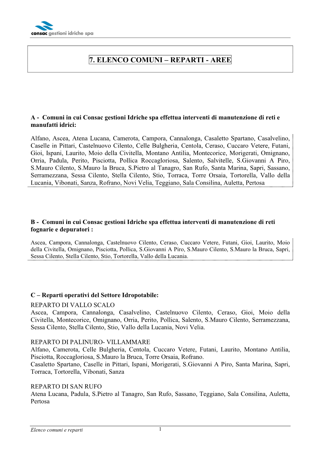 7.Elenco Comuni Soci-Reparti