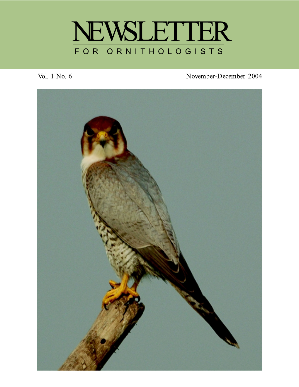 Newsletter for Ornithologists