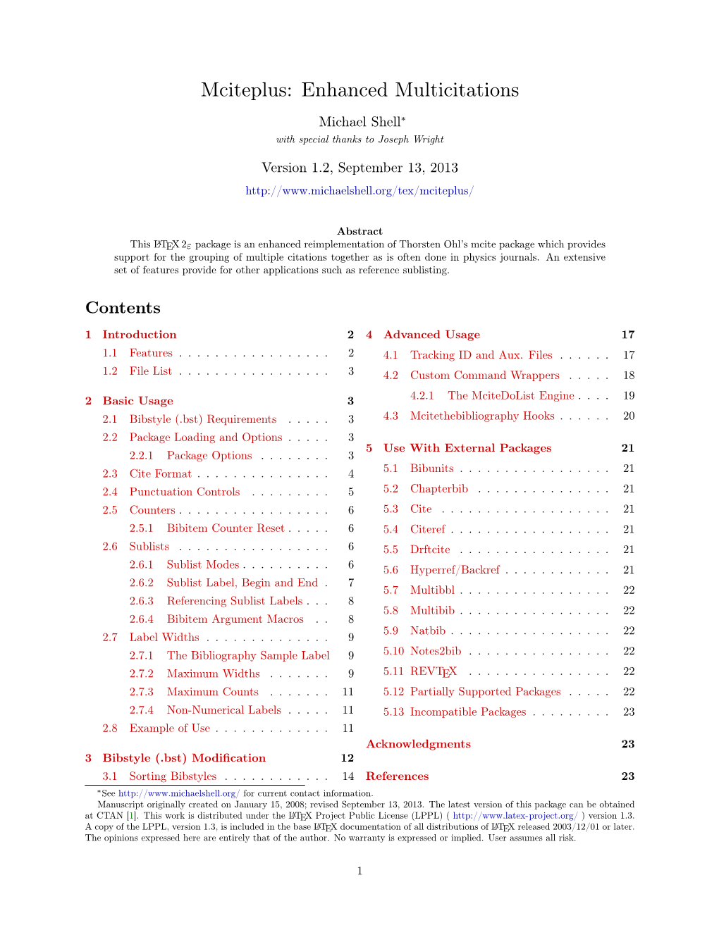 Mciteplus: Enhanced Multicitations