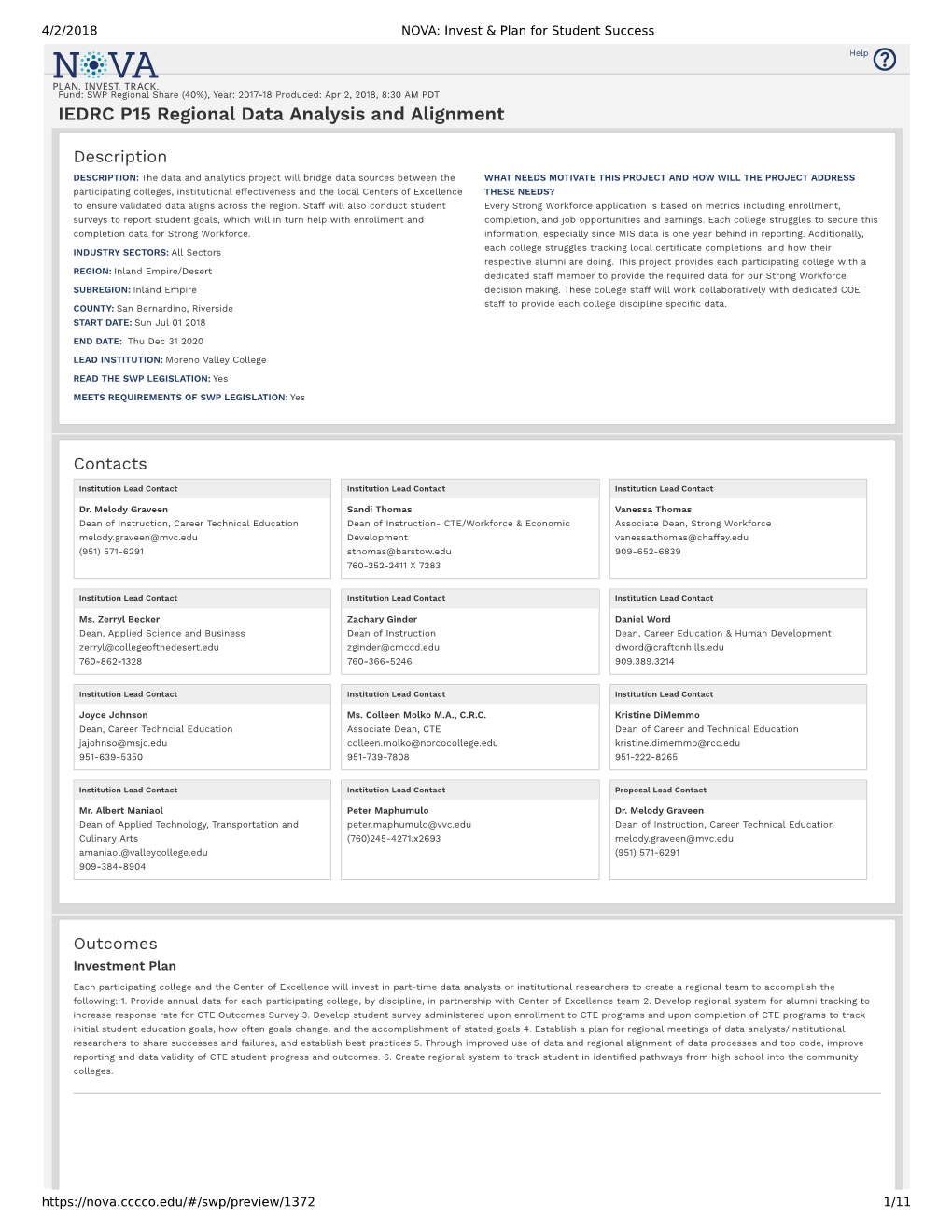 P15 Regional Data Analysis and Alignment