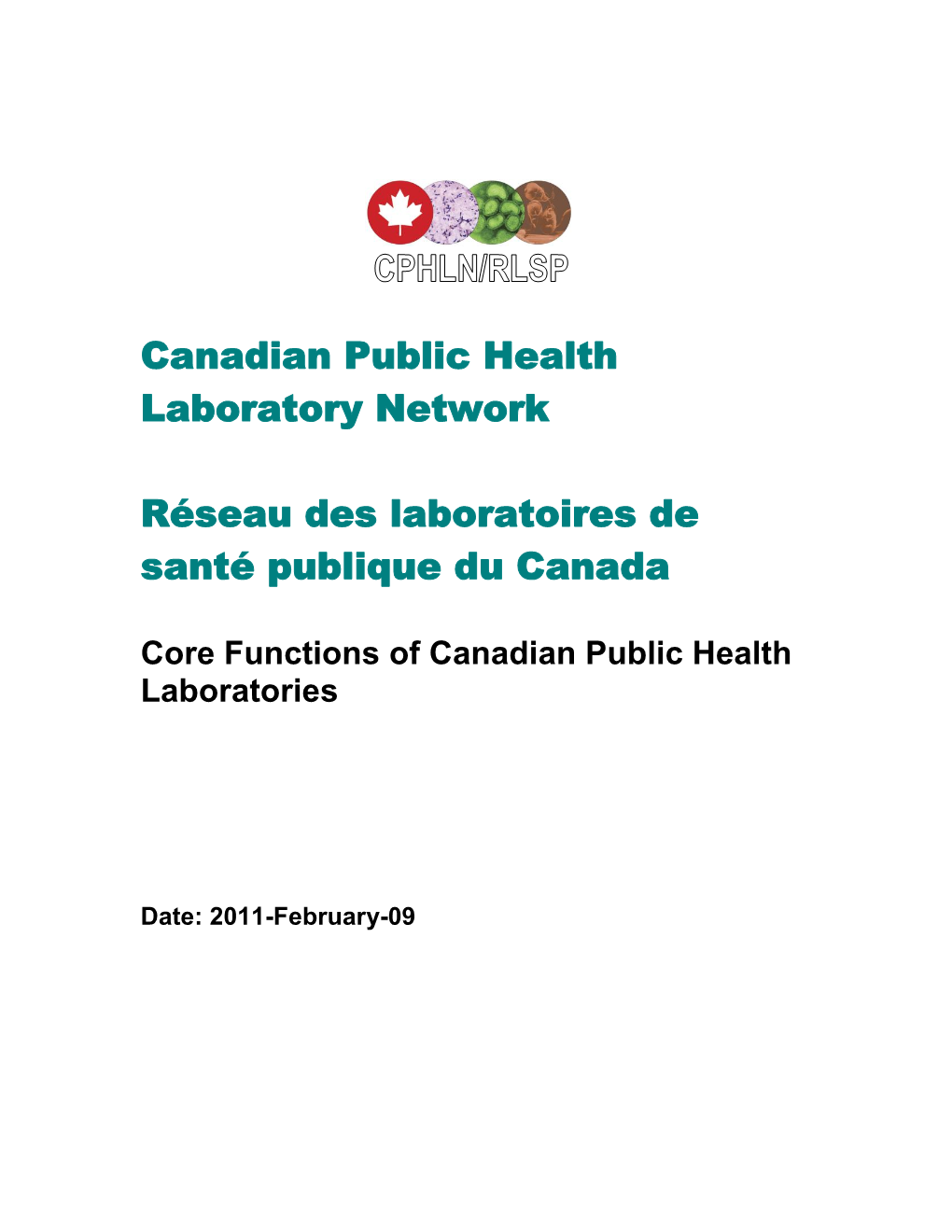 Core Functions of Canadian Public Health Laboratories