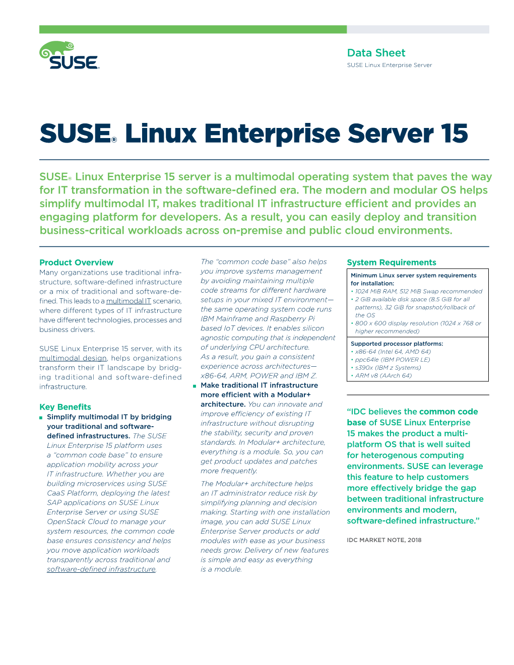 SUSE Linux Enterprise Server 15