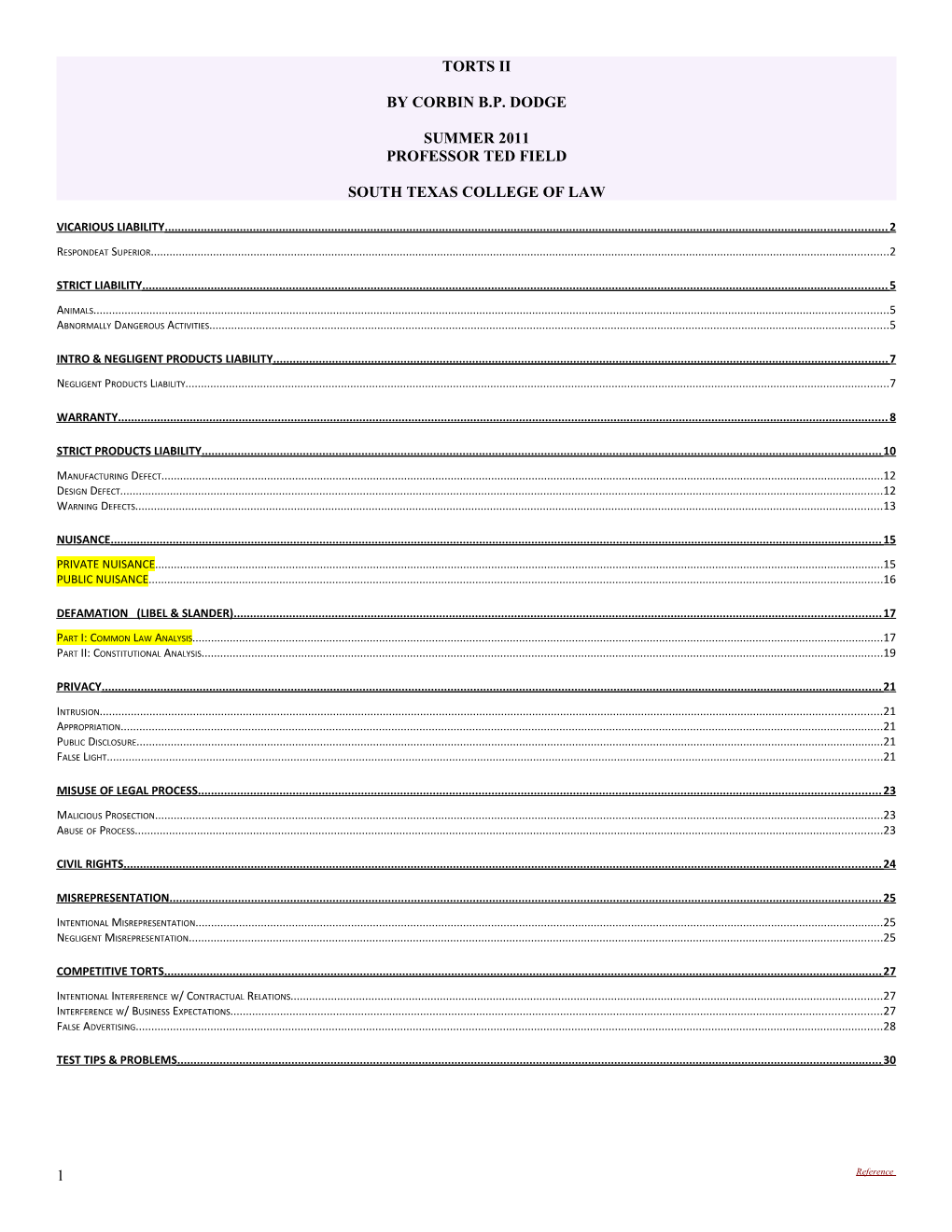 Vicarious Liability 2