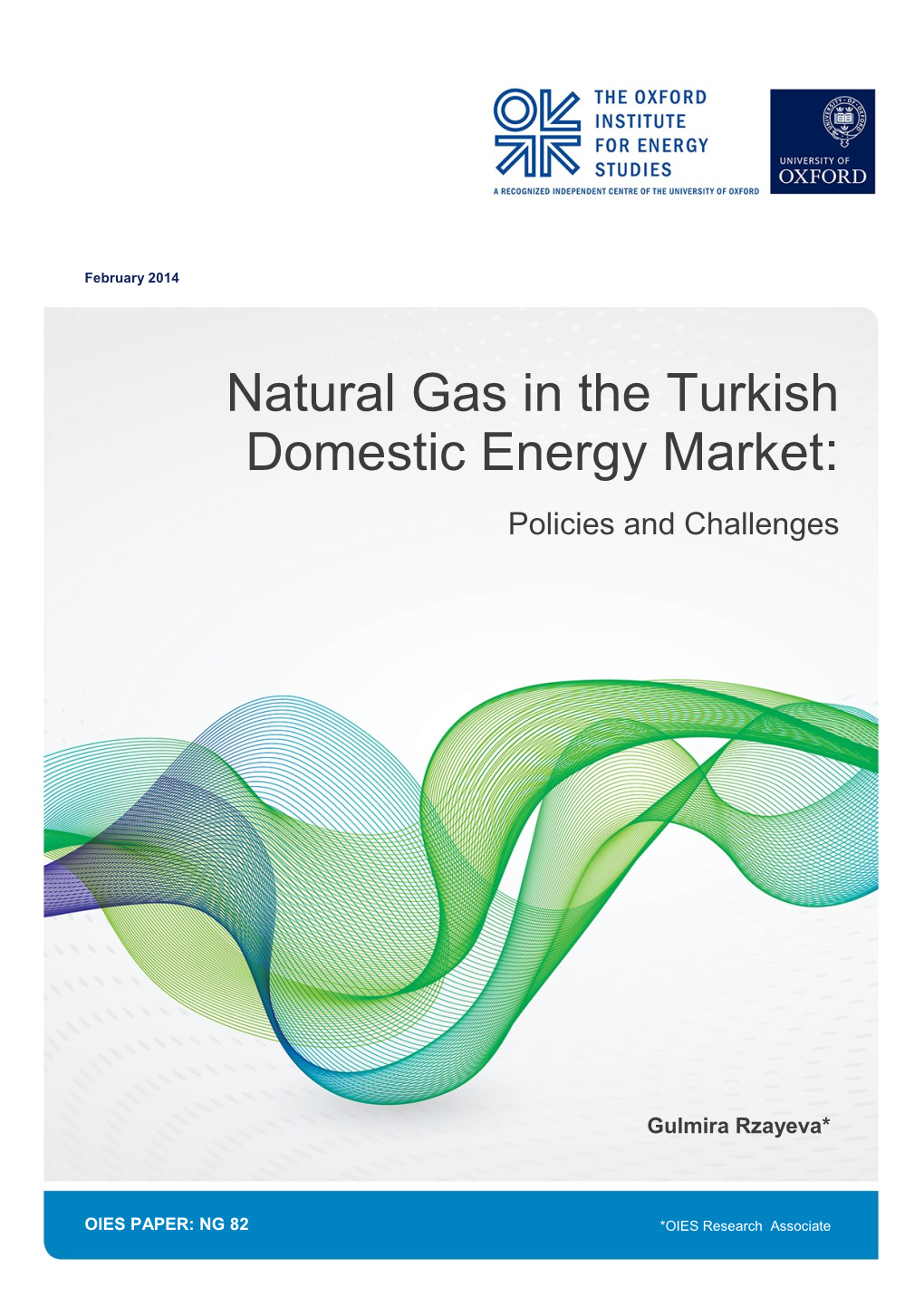 Natural Gas in the Turkish Domestic Energy Market: Policies and Challenges