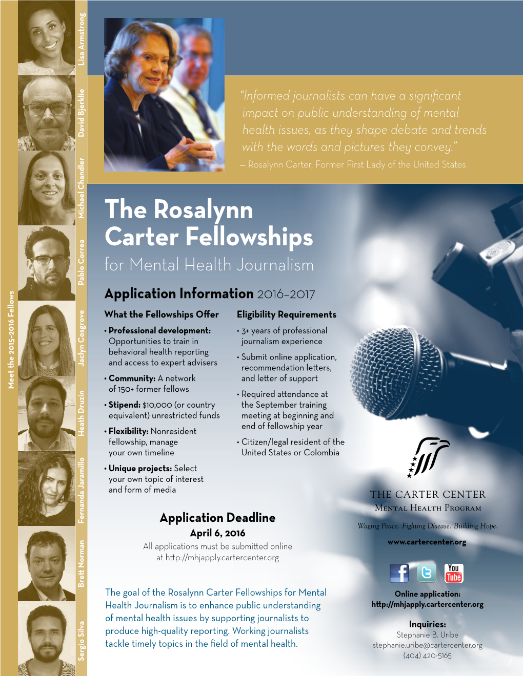 The Rosalynn Carter Fellowships