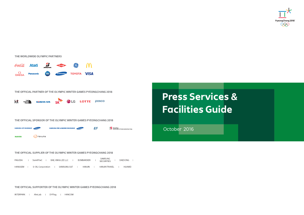 Press Services & Facilities Guide