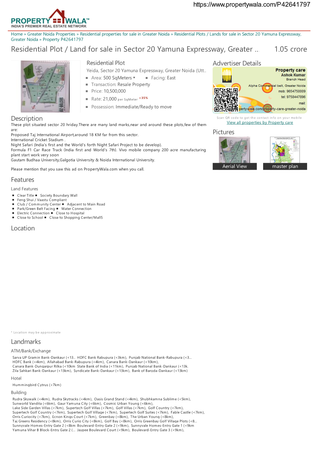 Residential Plot / Land for Sale in Sector 20 Yamuna Expressway