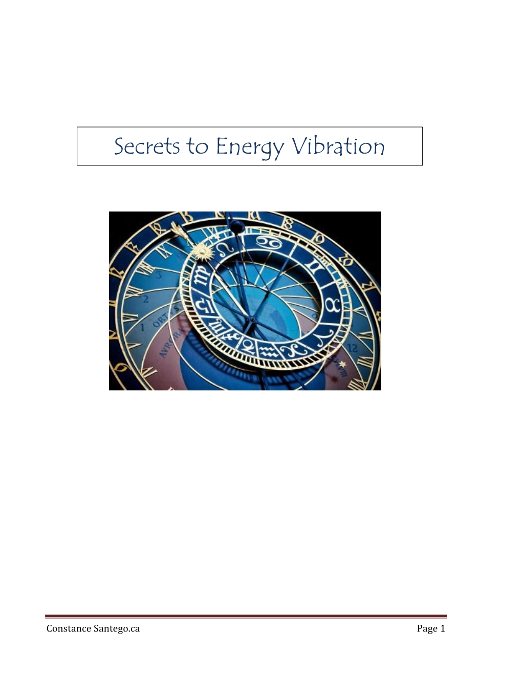 Secrets to Energy Vibration