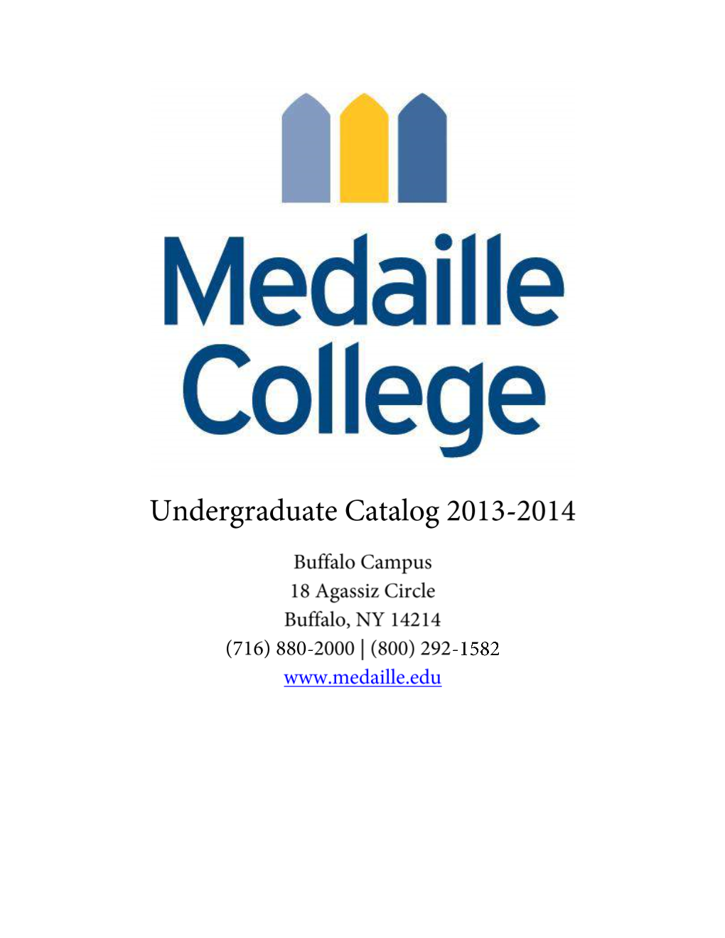 Undergraduate Catalog| 2012-2013