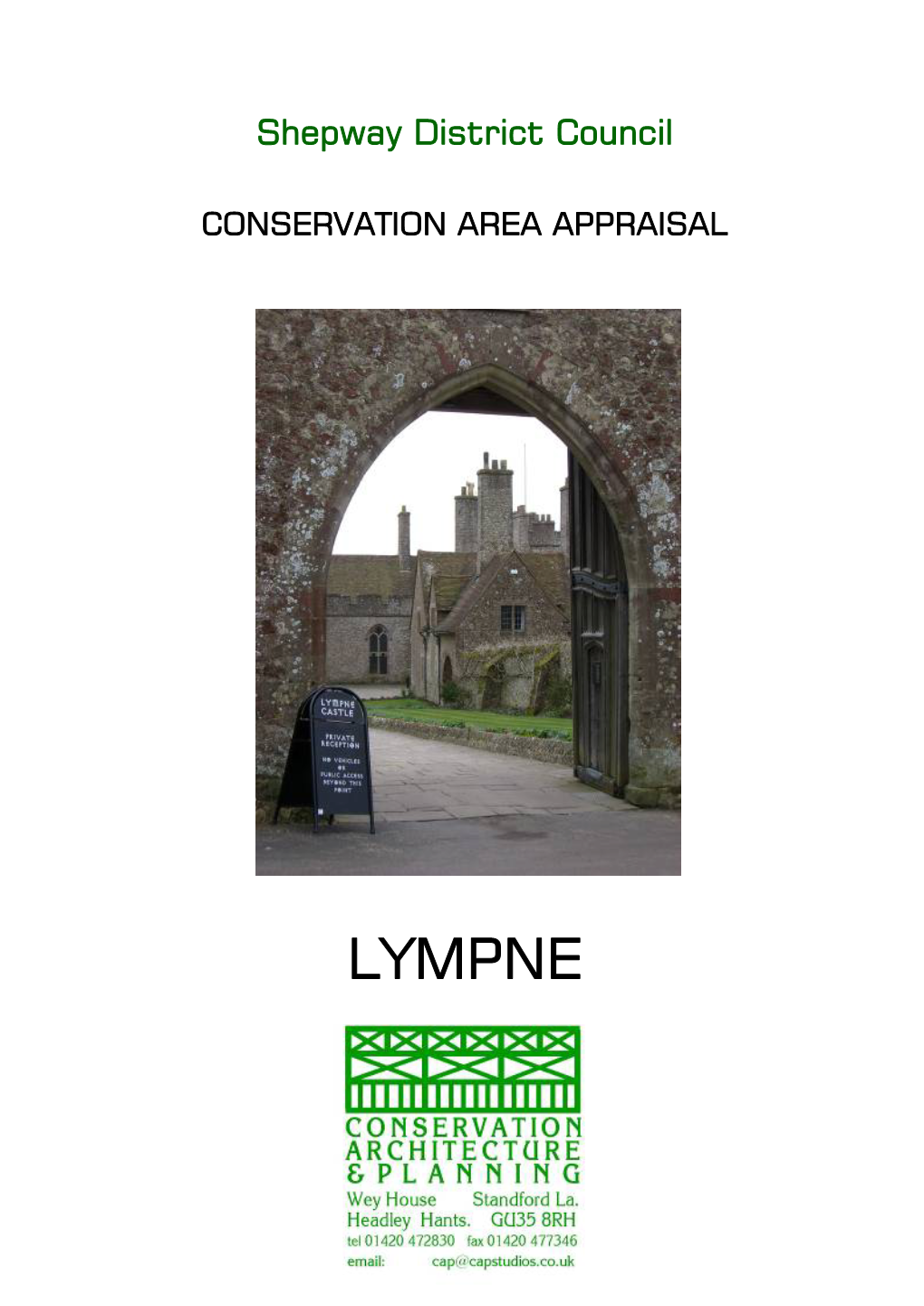 Lympne Conservation Area Appraisal