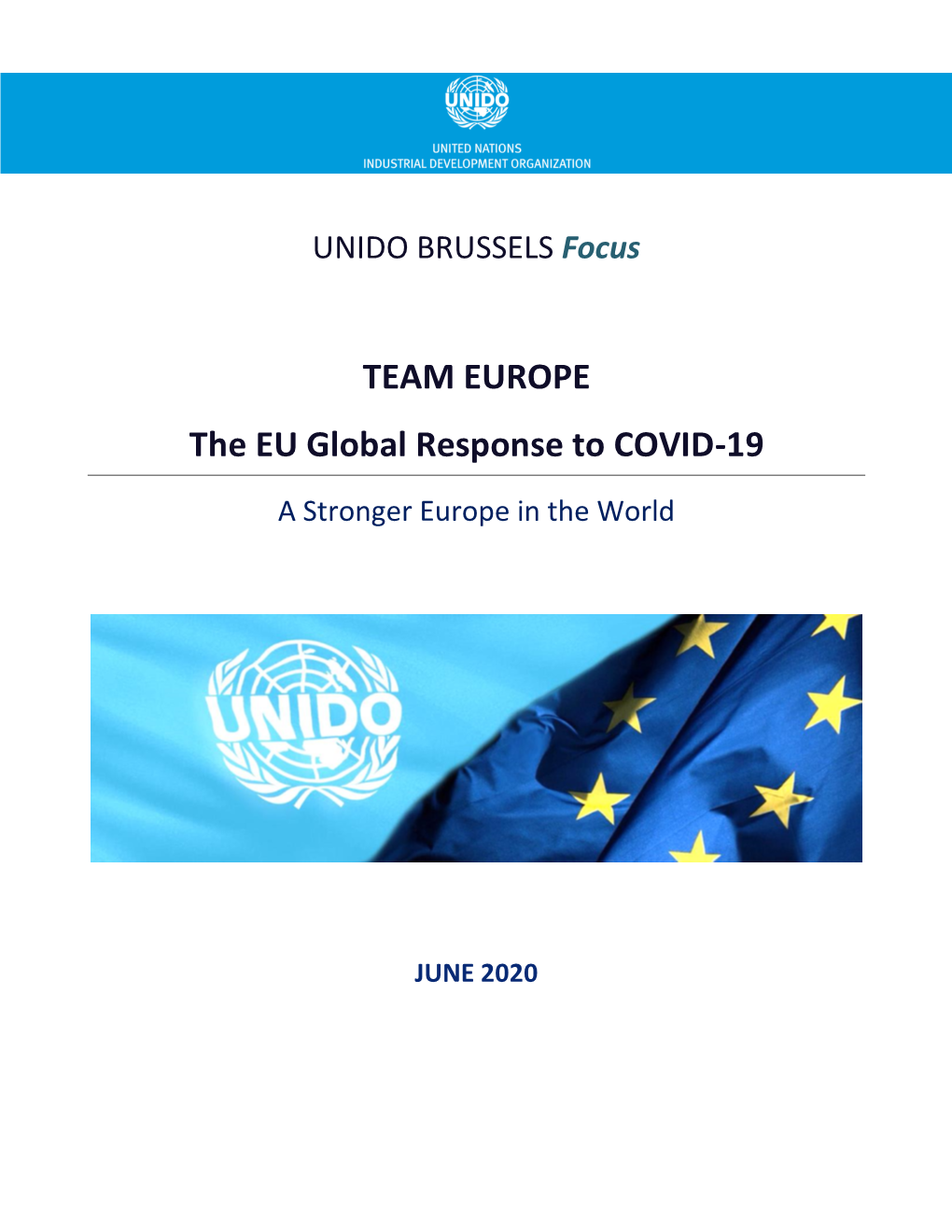 TEAM EUROPE the EU Global Response to COVID-19