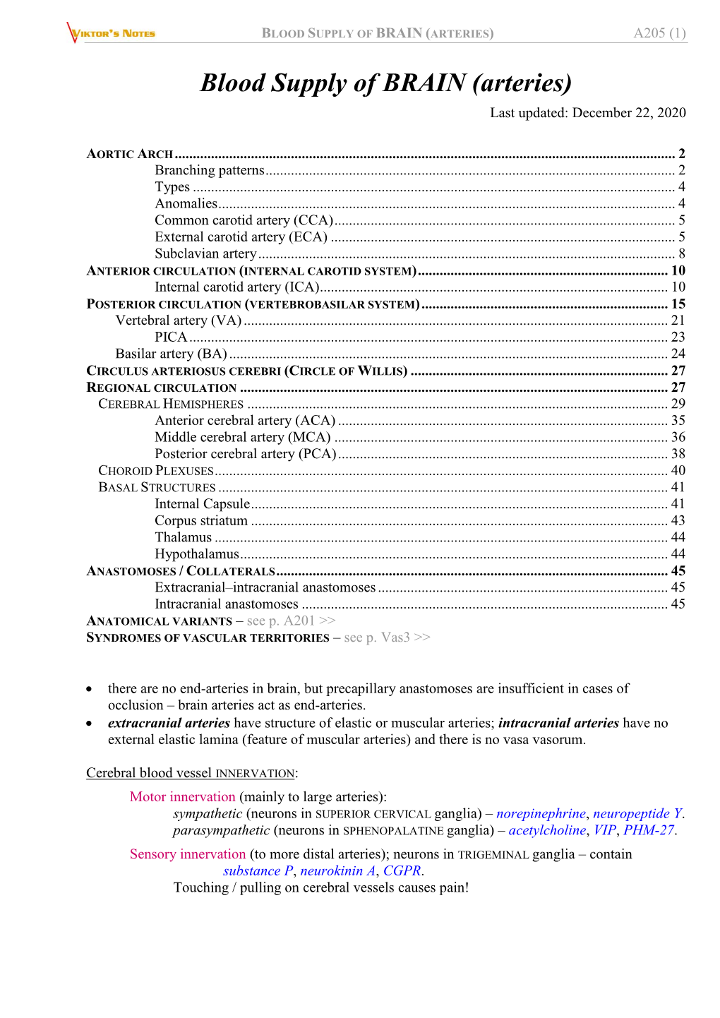 Blood Supply of Brain (Arteries) A205 (1)