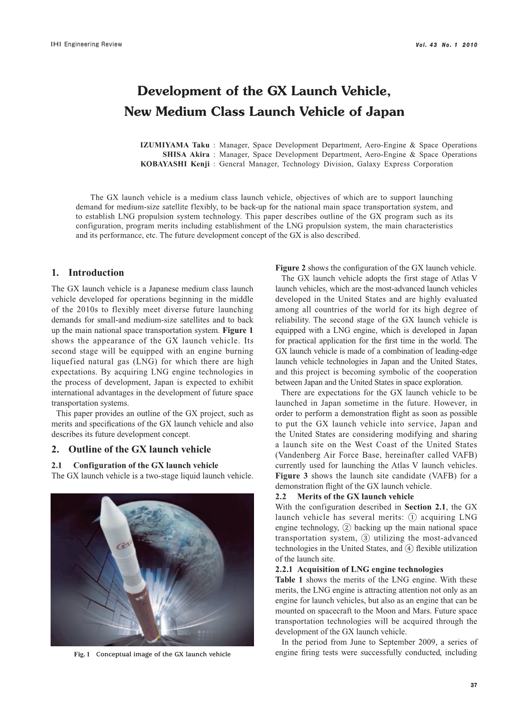 Development of the GX Launch Vehicle, New Medium Class Launch Vehicle of Japan