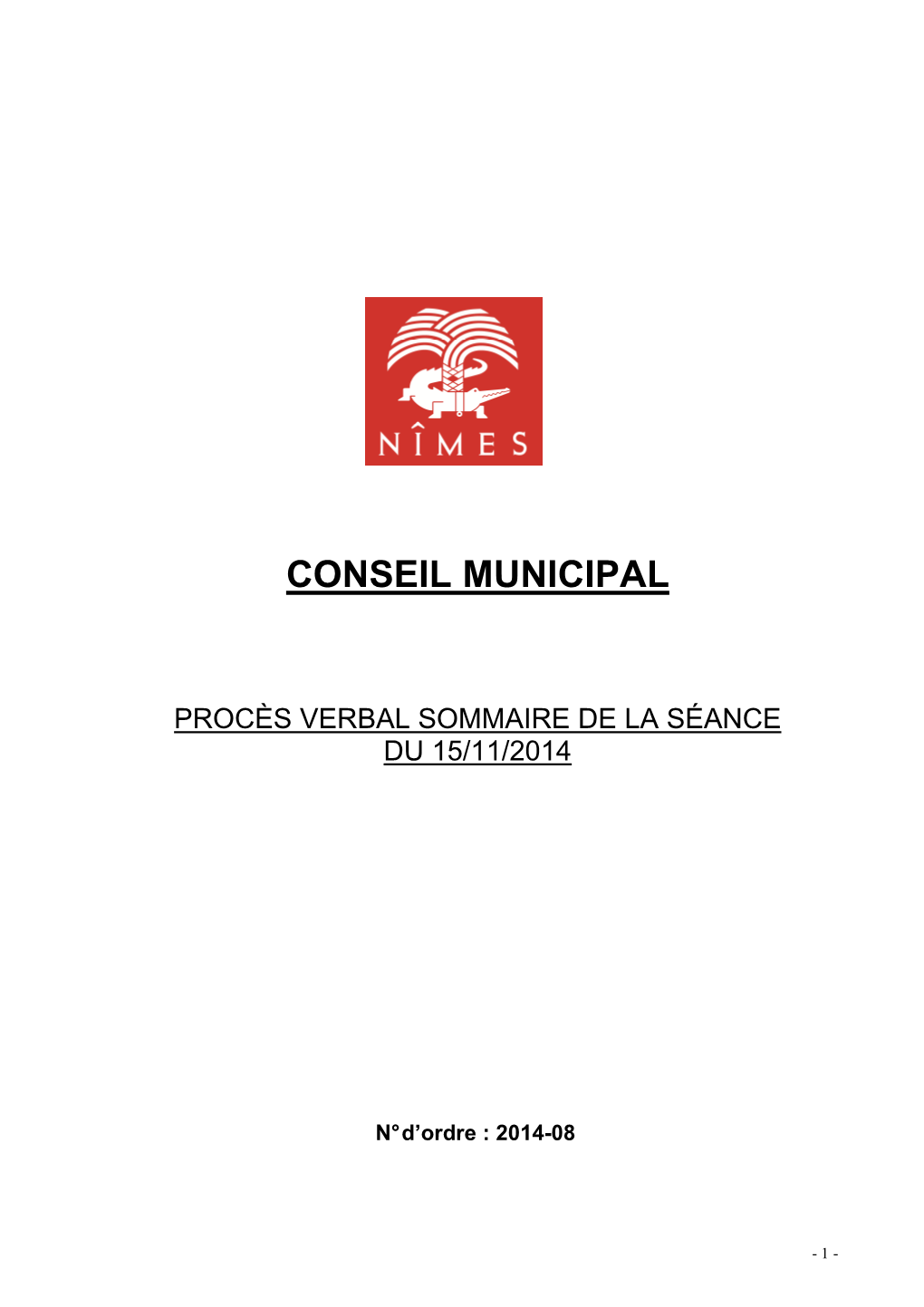 Conseil Municipal