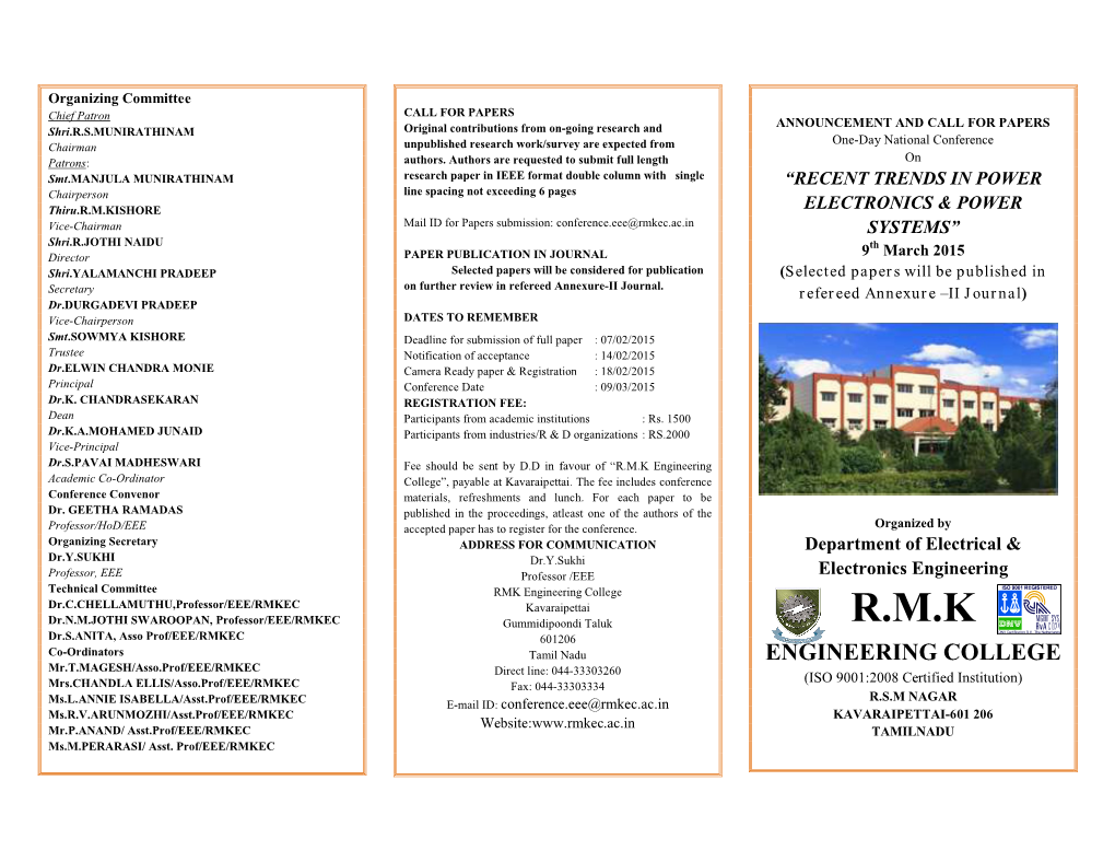 Rmk Engineering College