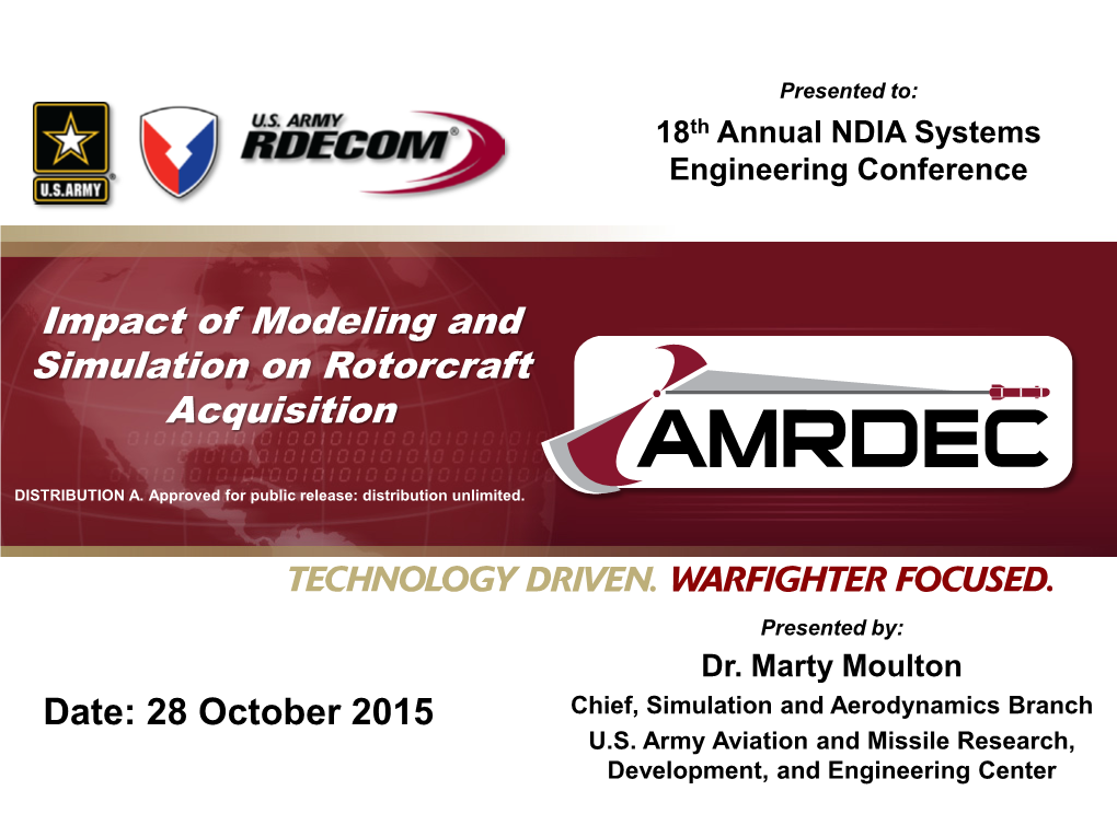 Impact of Modeling and Simulation on Rotorcraft Acquisition