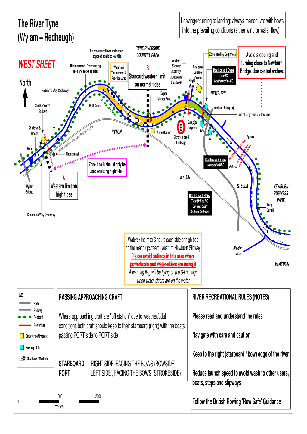 The River Tyne Leaving/Returning to Landing: Always Manoeuvre with Bows Into the Prevailing Conditions (Either Wind Or Water Flow) (Wylam – Redheugh)