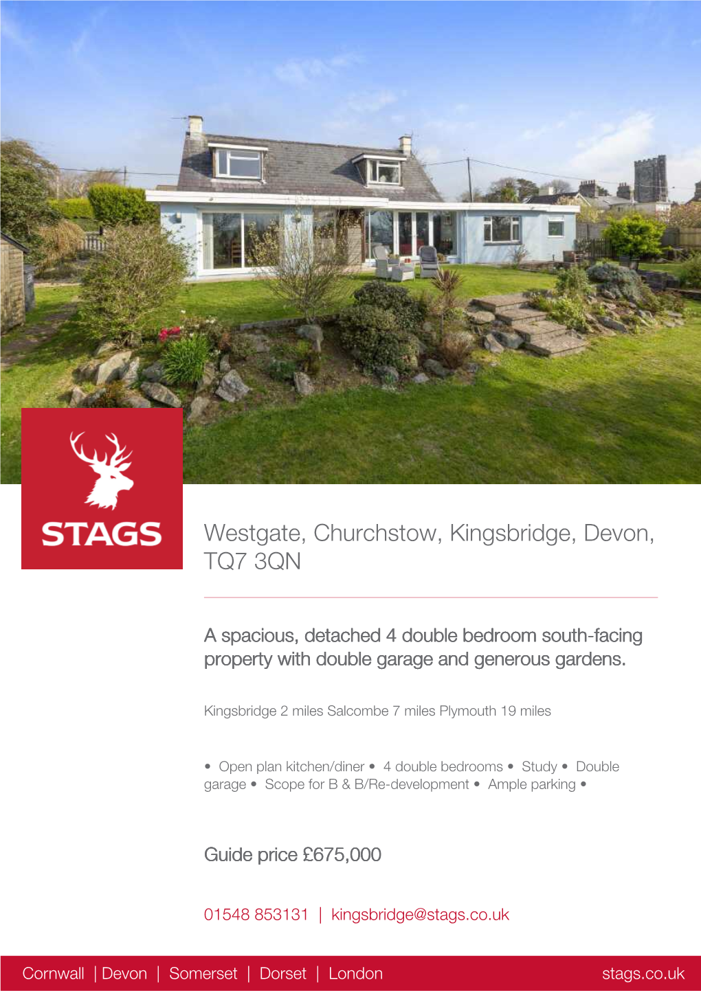 Westgate, Churchstow, Kingsbridge, Devon, TQ7 3QN