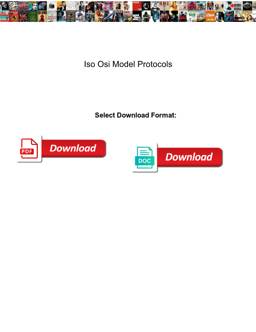 Iso Osi Model Protocols