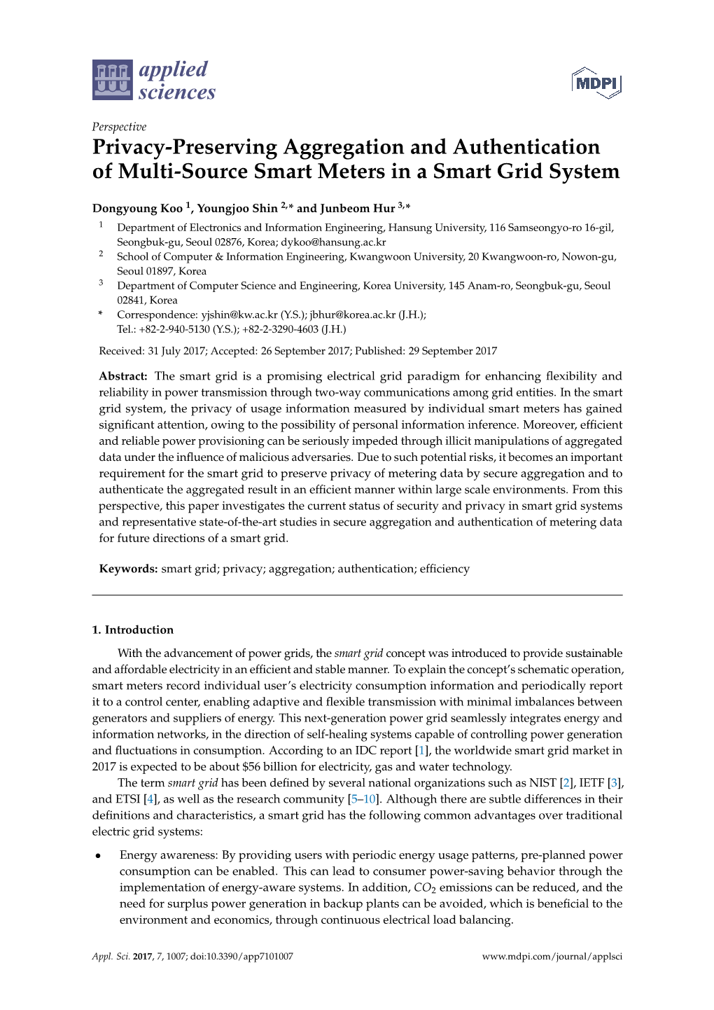 Privacy-Preserving Aggregation and Authentication of Multi-Source Smart Meters in a Smart Grid System