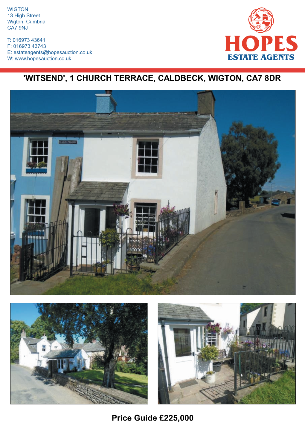 1 Church Terrace, Caldbeck, Wigton, Ca7 8Dr