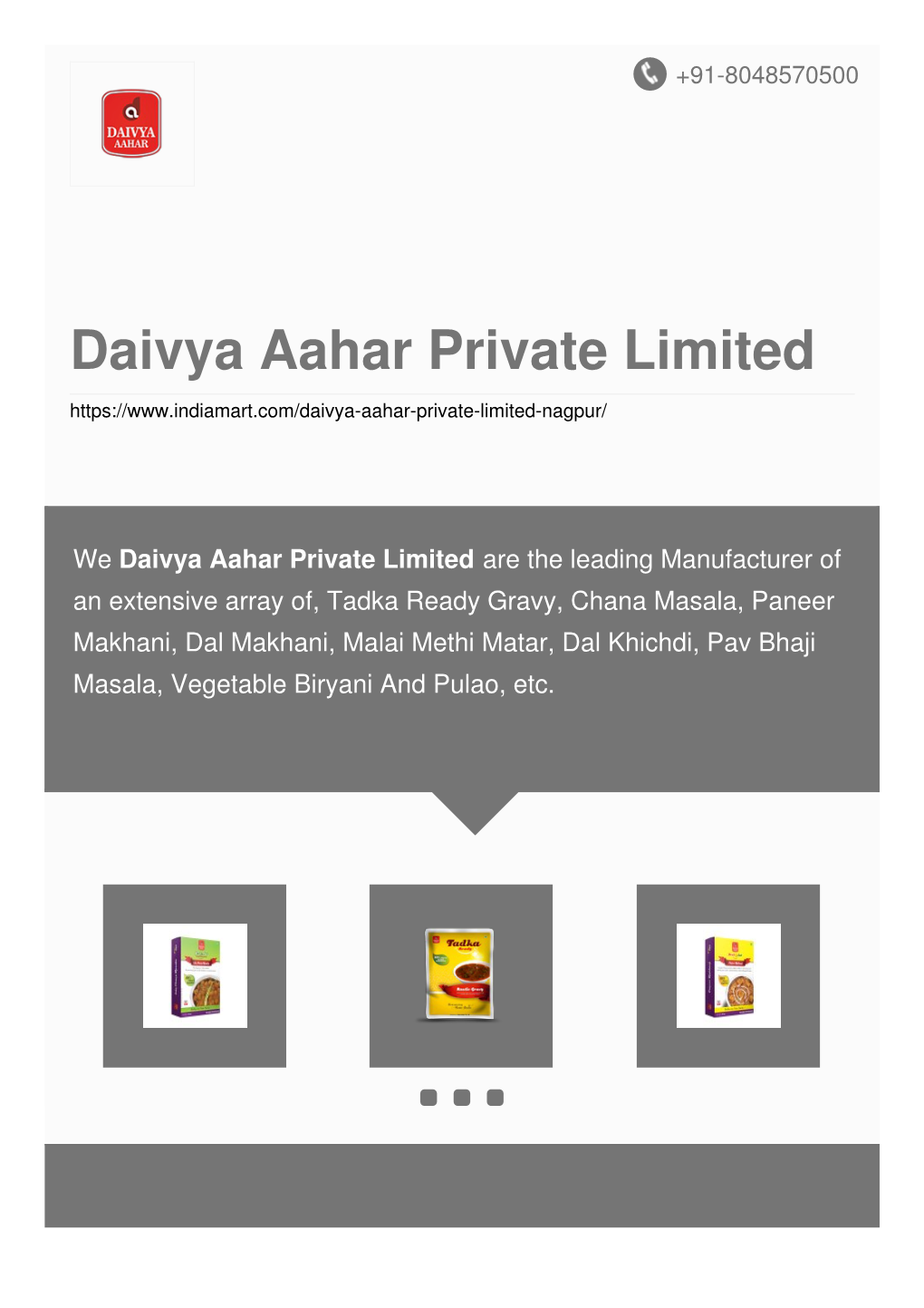 Daivya Aahar Private Limited
