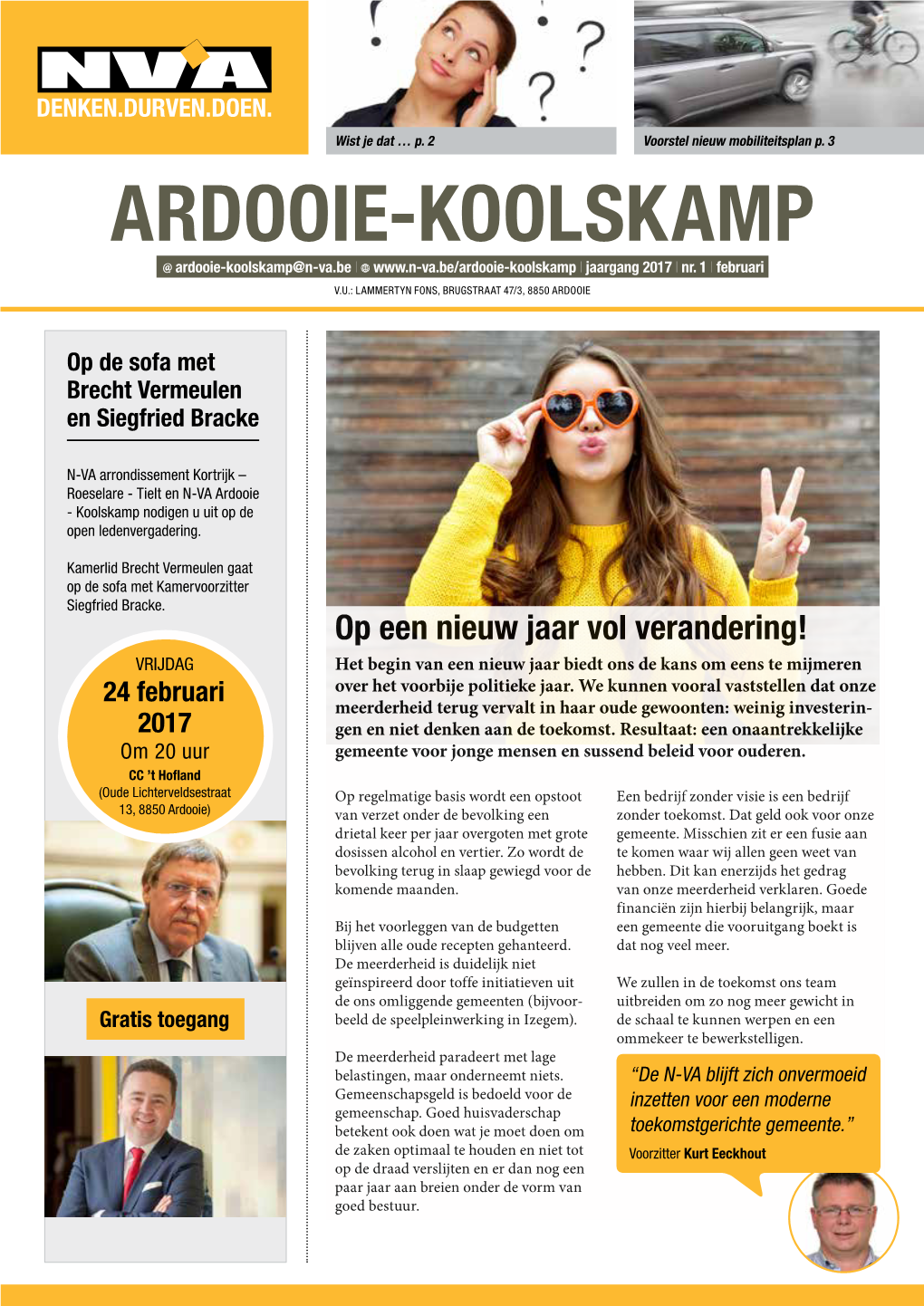 ARDOOIE-KOOLSKAMP Ardooie-Koolskamp@N-Va.Be I I Jaargang 2017 I Nr