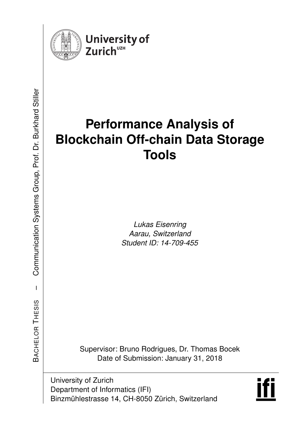 Performance Analysis of Blockchain Off-Chain Data Storage Tools