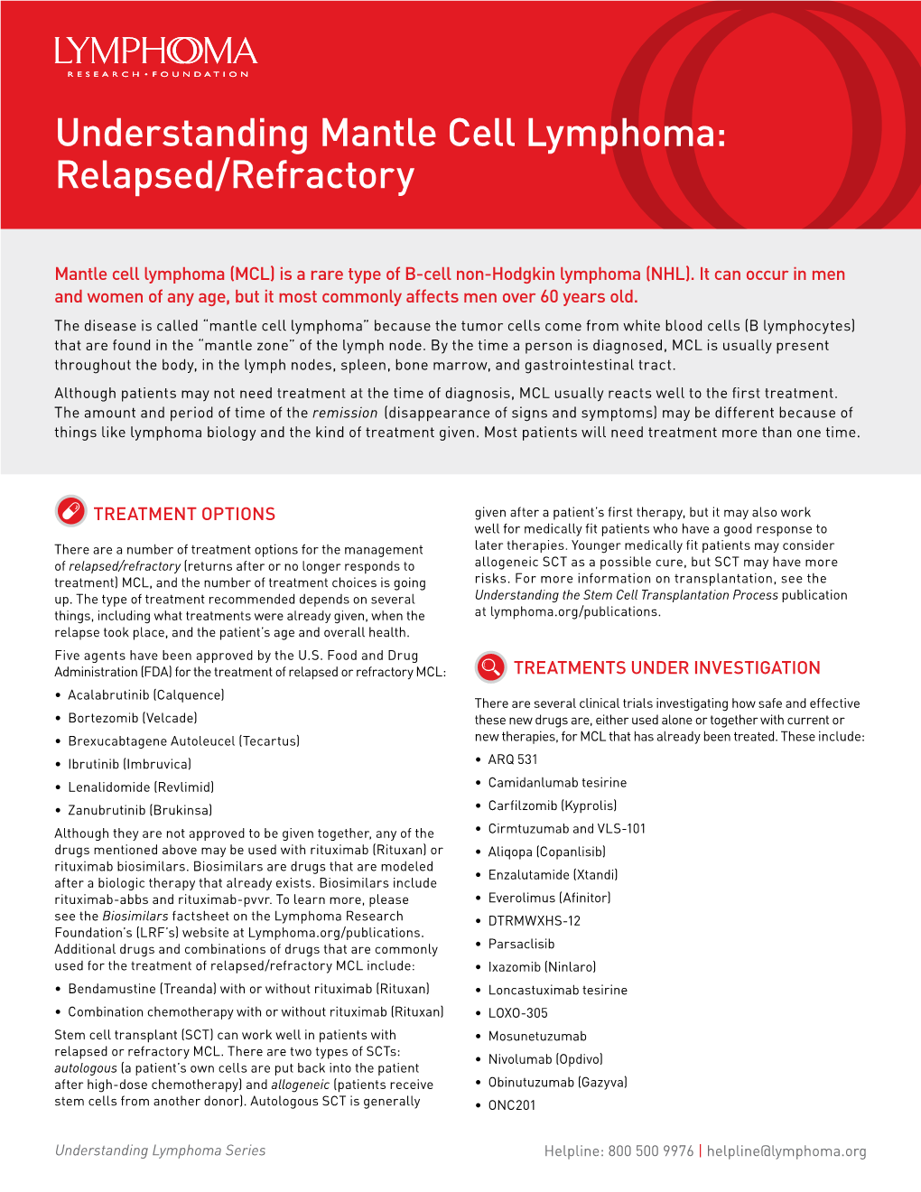 Understanding Mantle Cell Lymphoma: Relapsed/Refractory