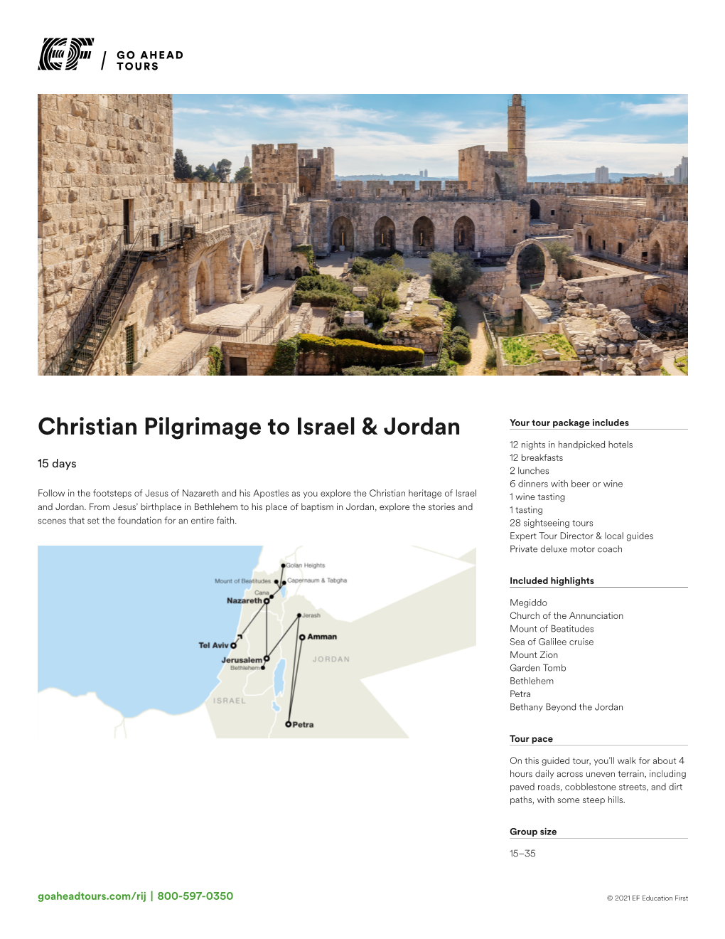 Christian Pilgrimage to Israel & Jordan