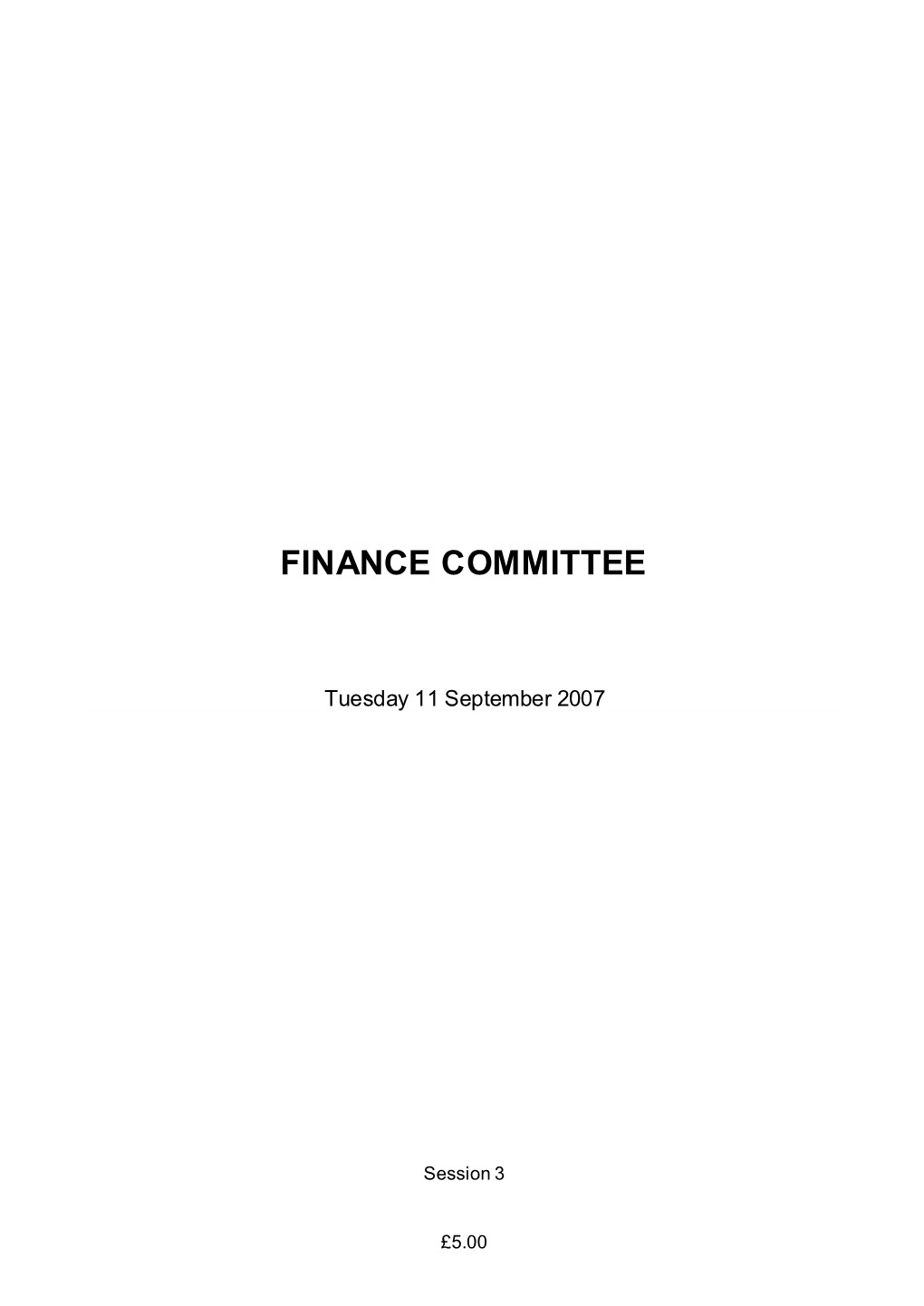 Finance Committee