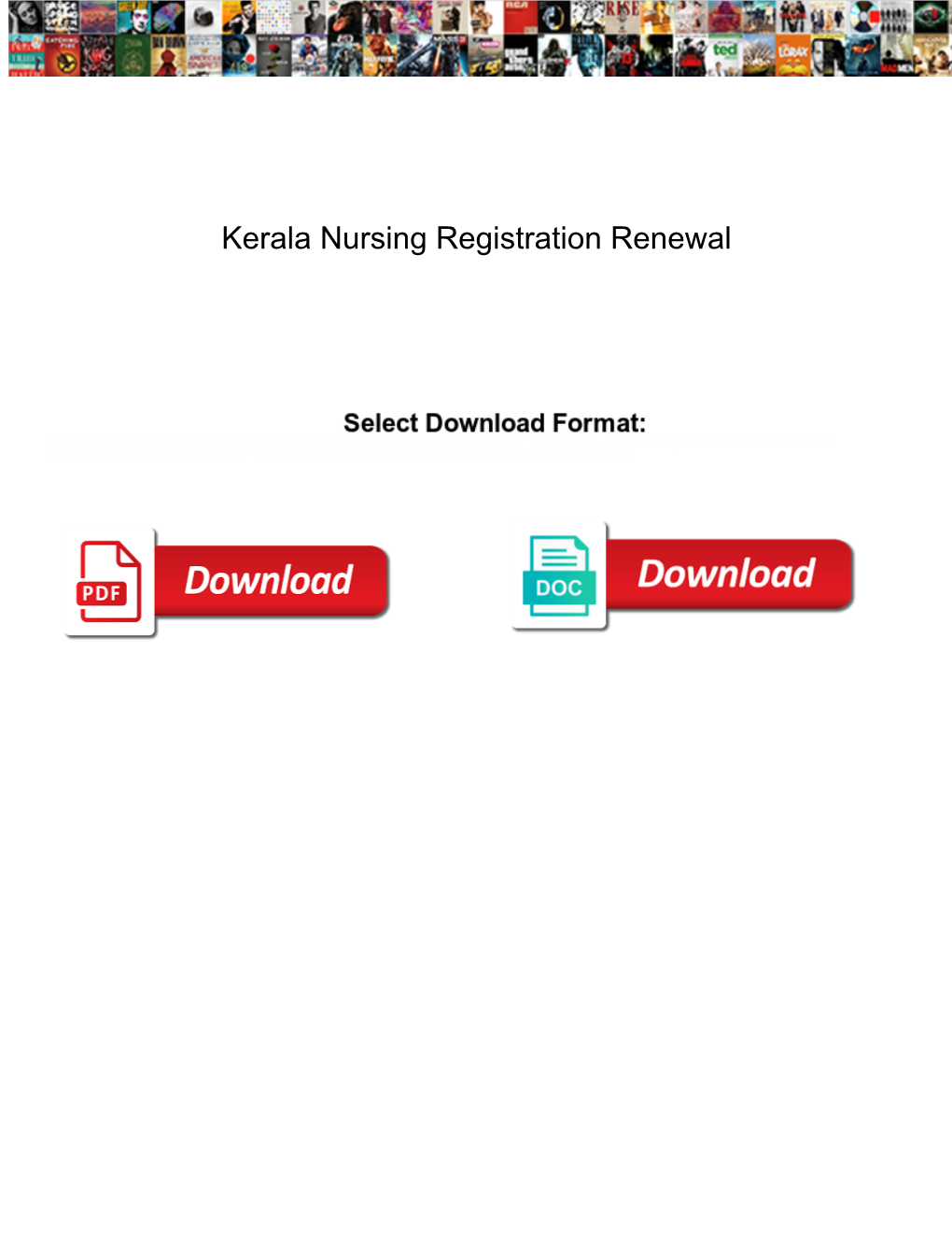 Kerala Nursing Registration Renewal