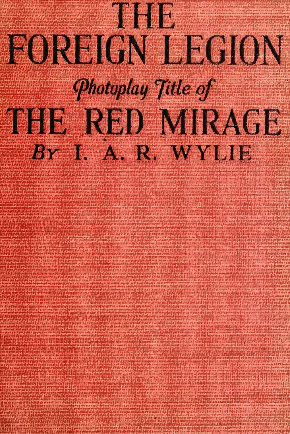 THE RED MIRAGE Br I