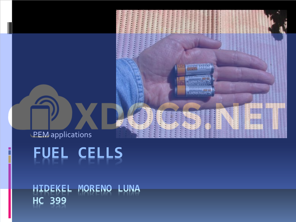 Fuel Cell Apps Draft