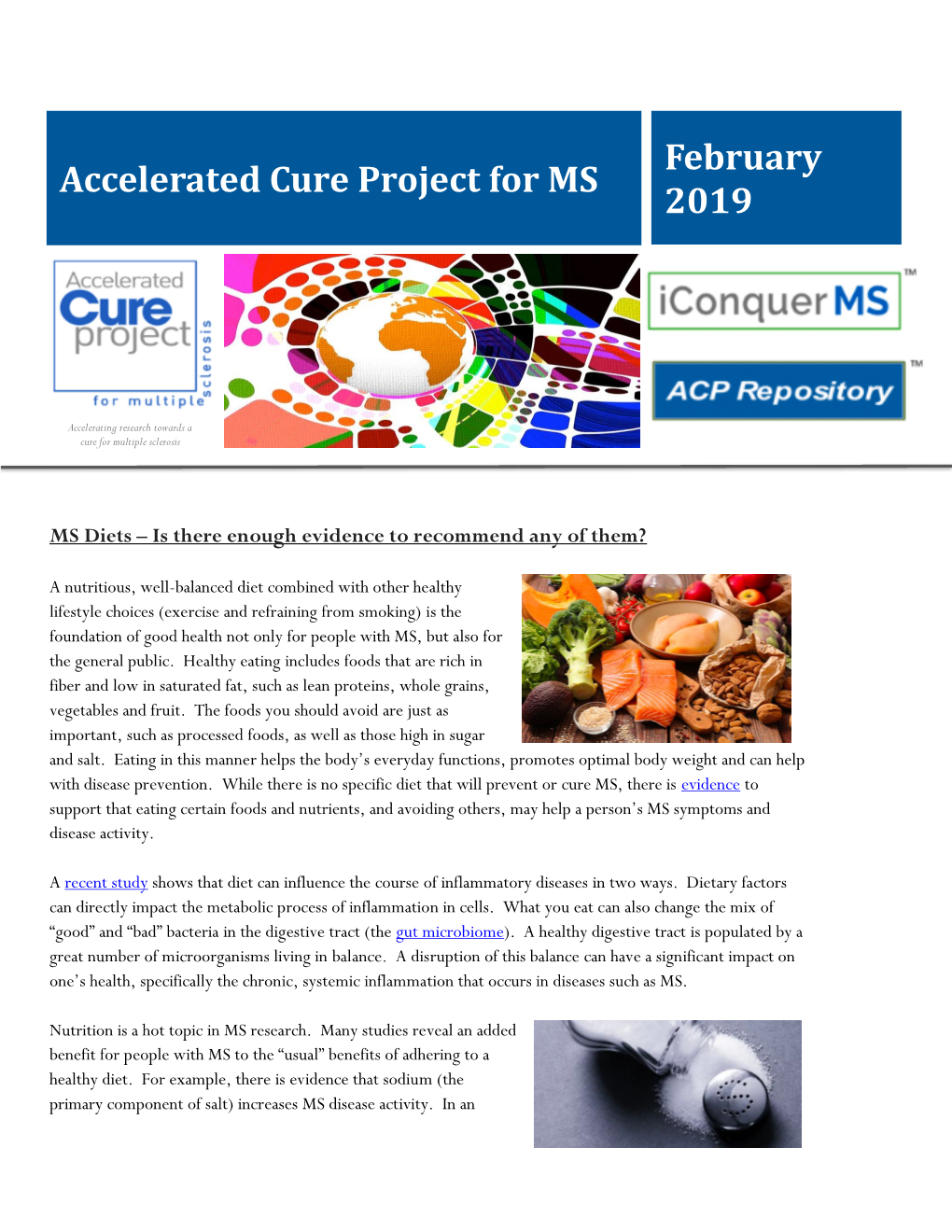 Accelerated Cure Project for MS February 2019