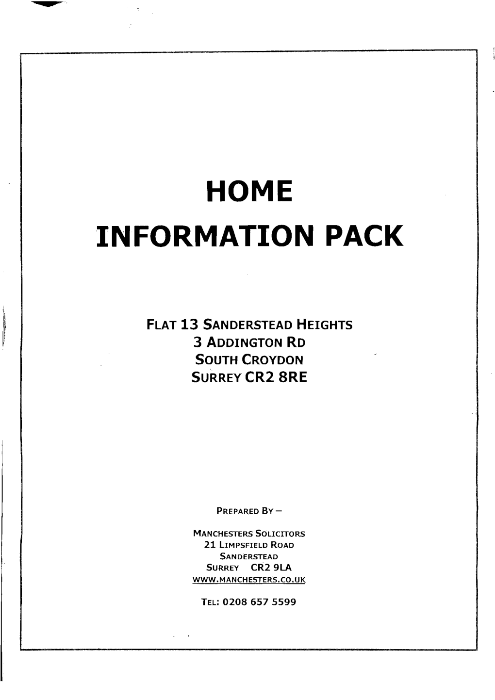 Home Information Pack