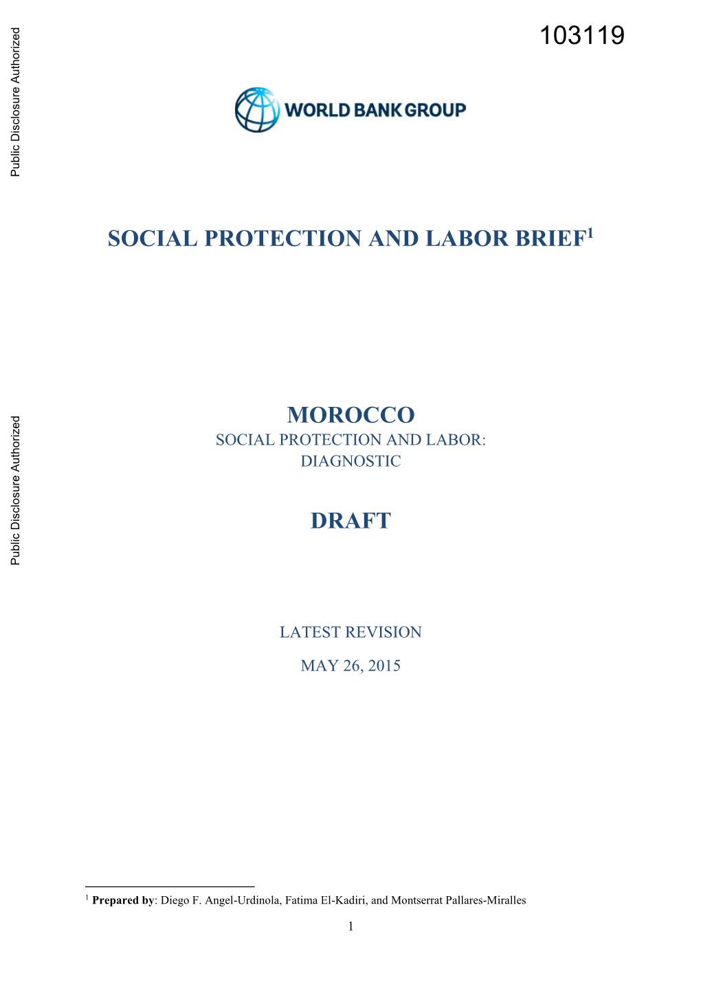 Social Protection and Labor Brief1 Morocco