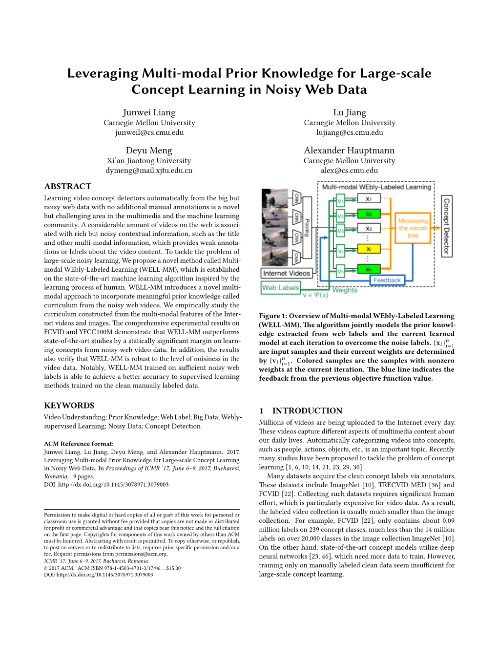 Leveraging Multi-Modal Prior Knowledge for Large-Scale Concept Learning in Noisy Web Data