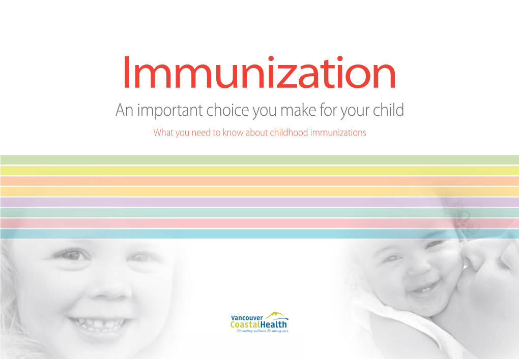 Immunization an Important Choice You Make for Your Child