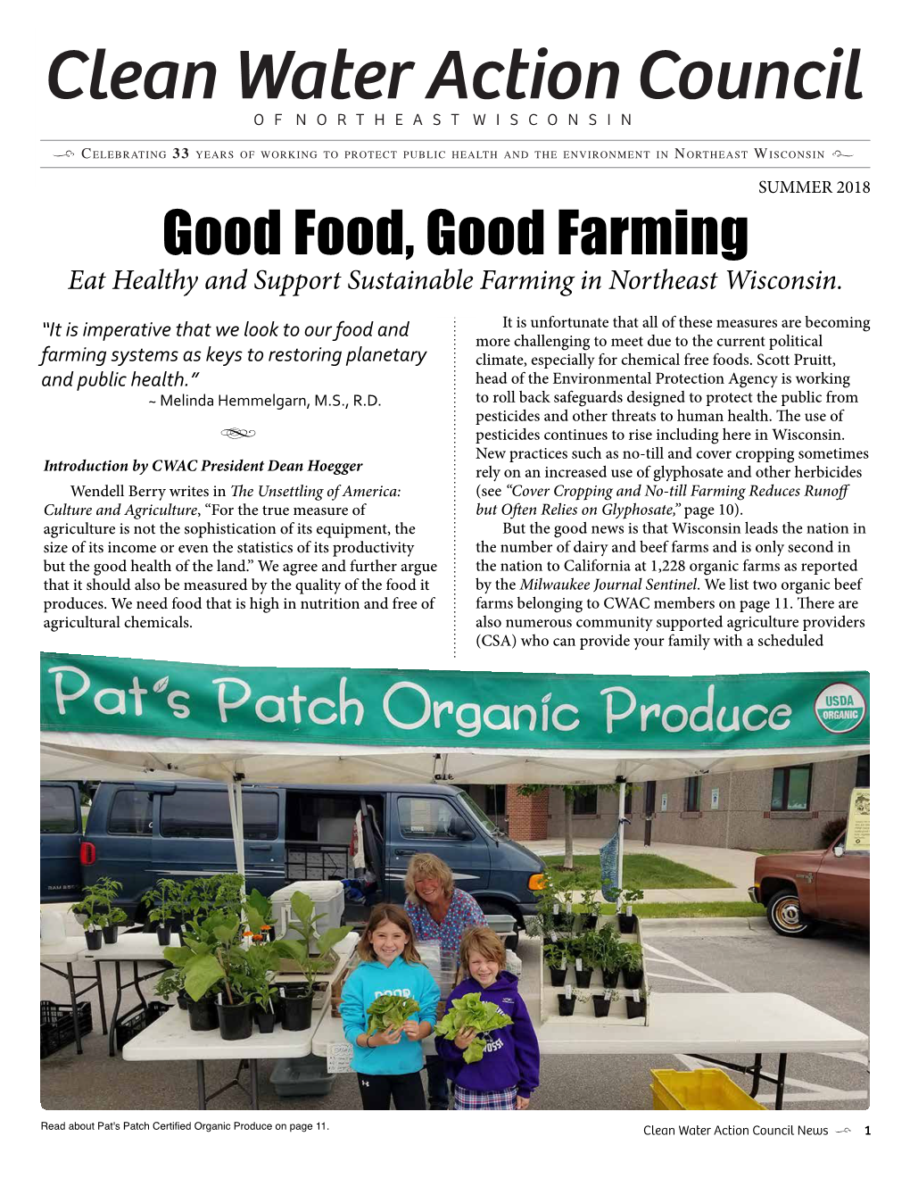 Good Food, Good Farming Eat Healthy and Support Sustainable Farming in Northeast Wisconsin