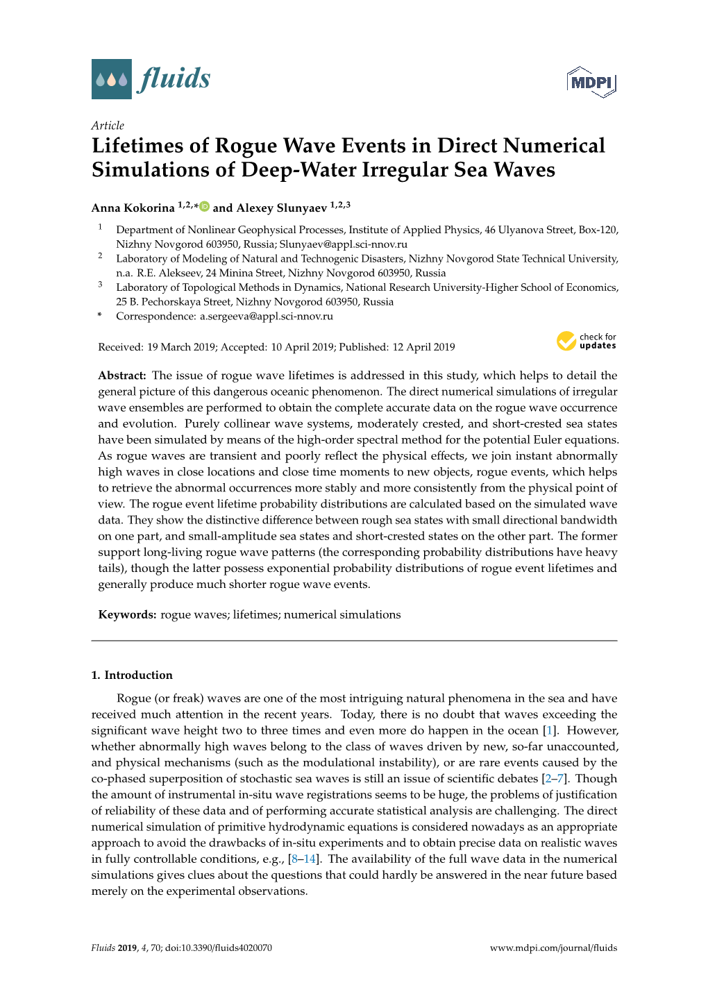 Lifetimes of Rogue Wave Events in Direct Numerical Simulations of Deep-Water Irregular Sea Waves