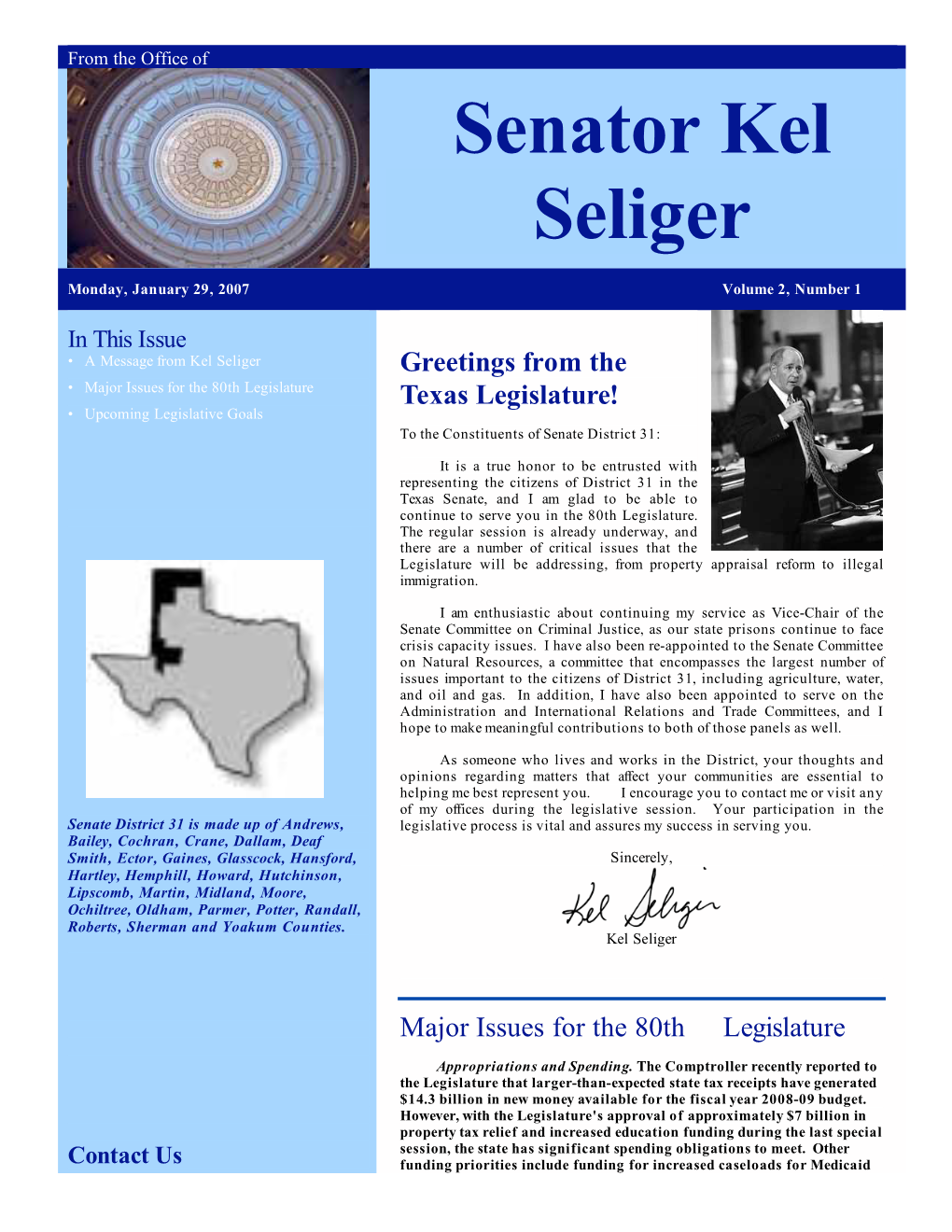 Senator Kel Seliger