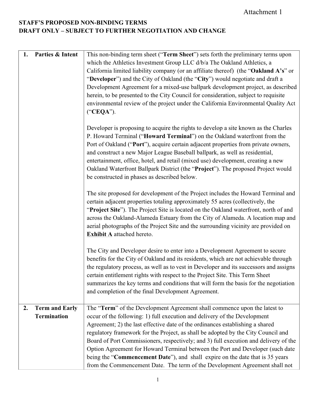 Term Sheet 7.20.21