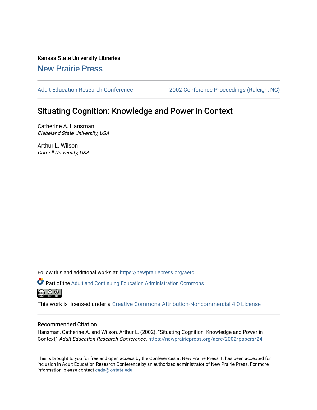 Situating Cognition: Knowledge and Power in Context