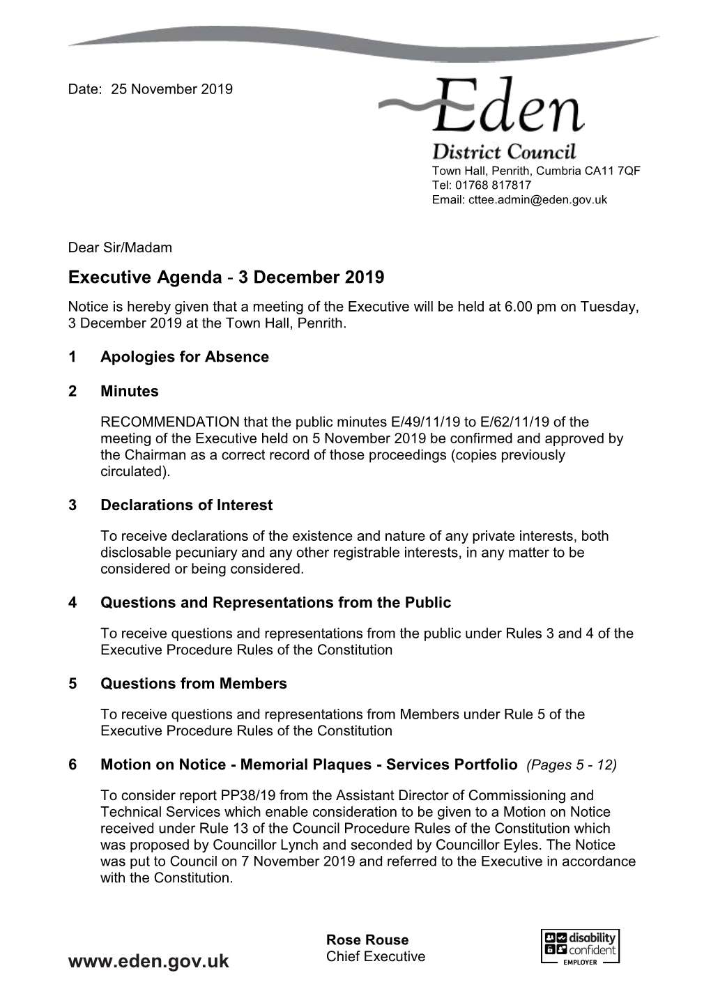 (Public Pack)Agenda Document For