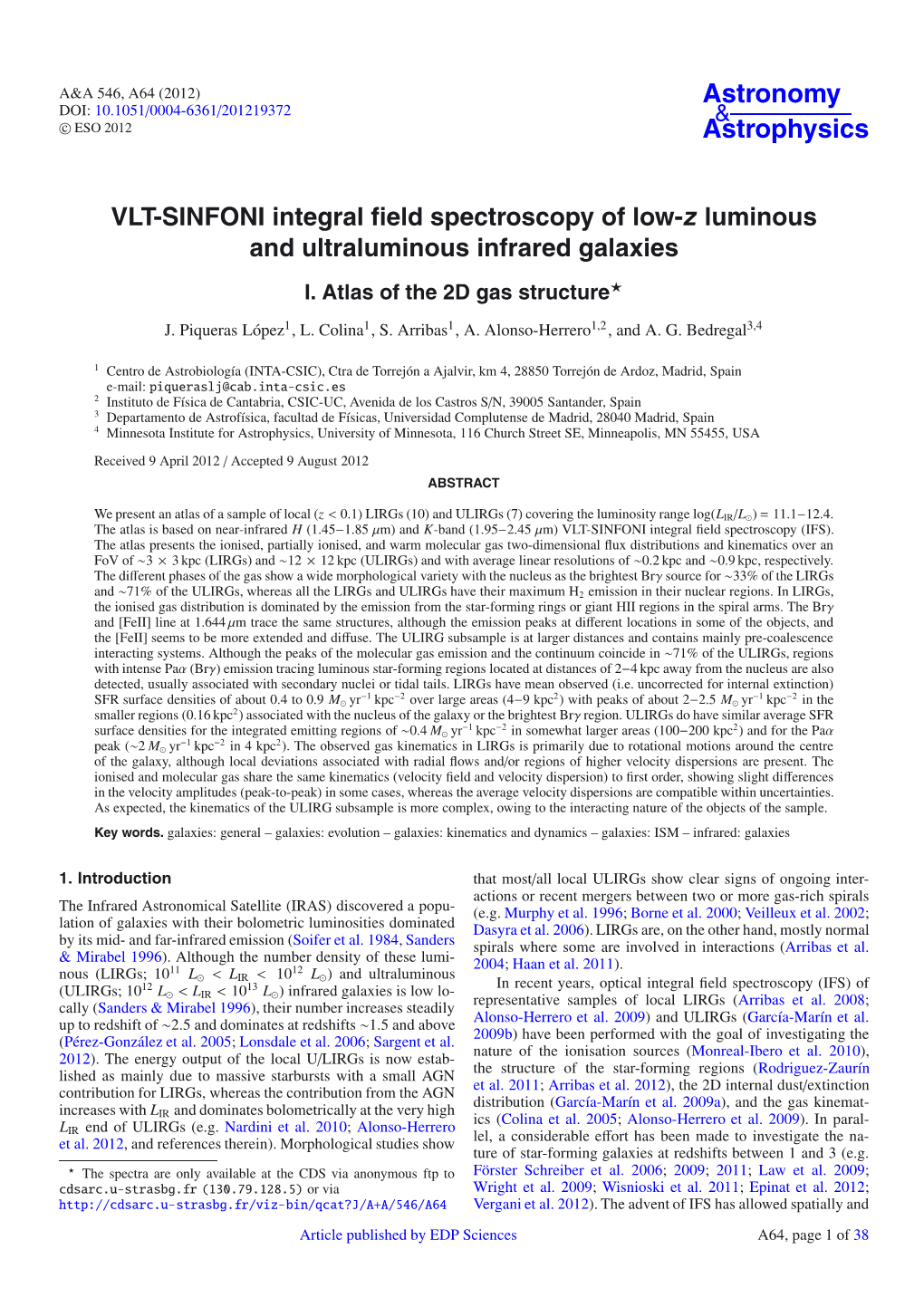 VLT-SINFONI Integral Field Spectroscopy of Low-Z Luminous And